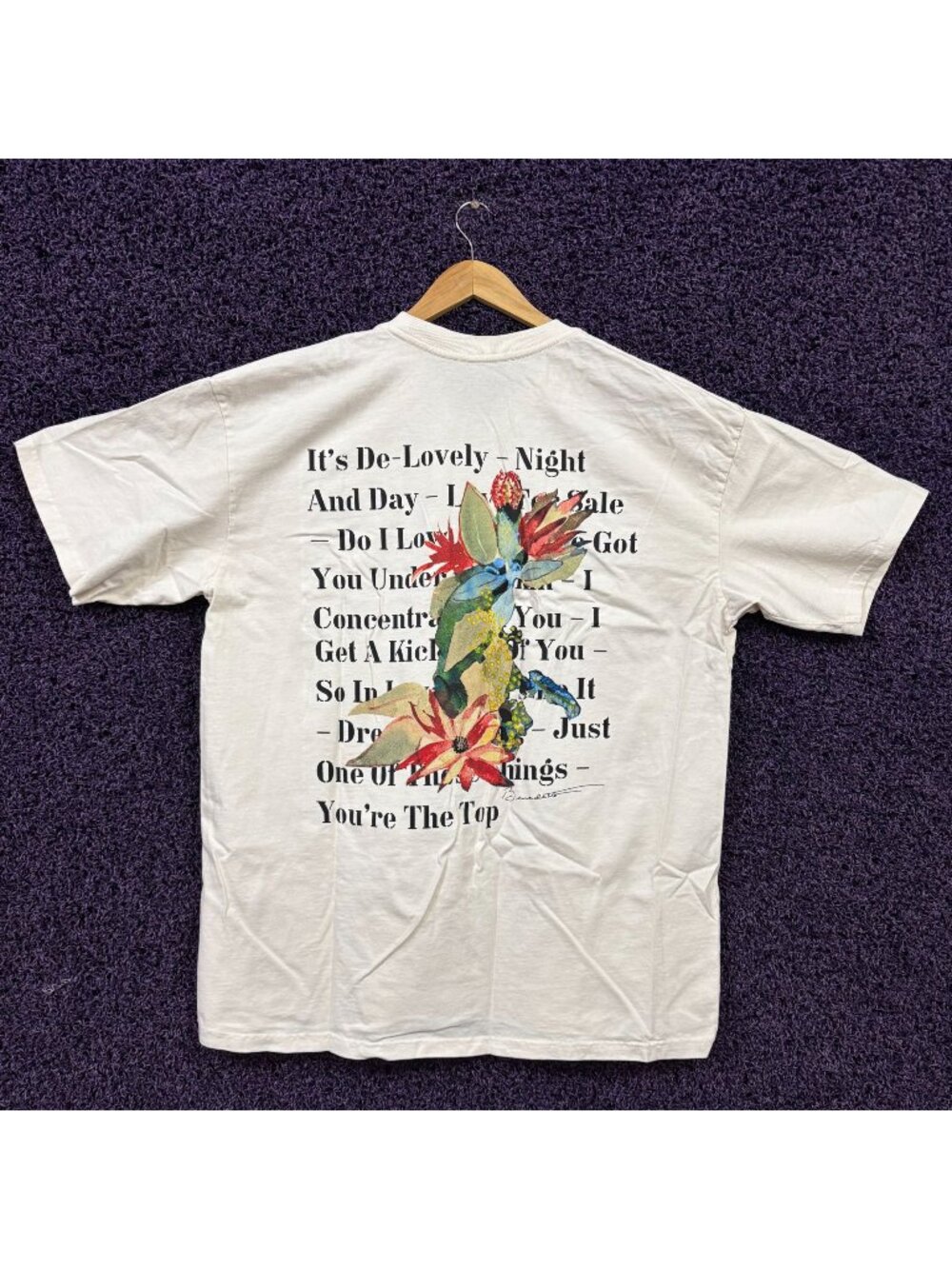 Tony Bennett & Lady Gaga Love For Sale Tracklist T-Shirt Size Extra Large